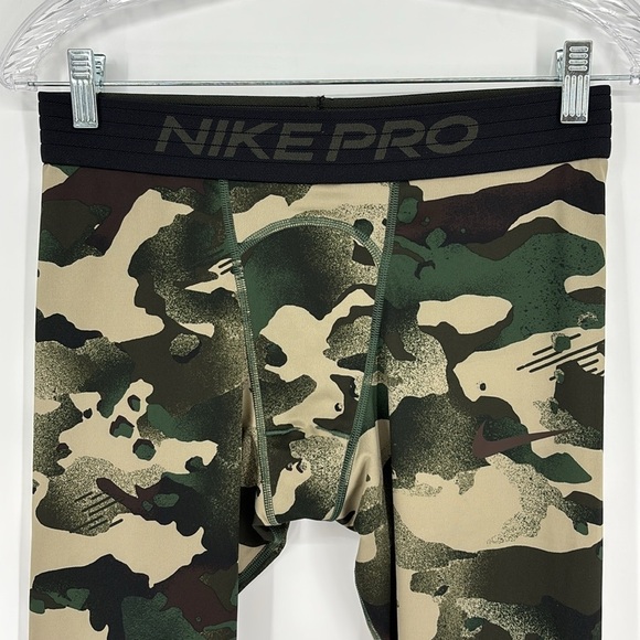 Nike PRO Dri-FIT 3/4 Tight Fit Leggings in Camouflage Men’s Size Large - EUC! - Picture 5 of 12